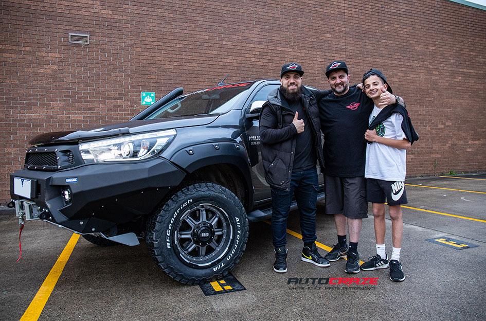 TOYOTA HILUX 4WD GD10 MATTE ANTHRACITE MILLED WITH BLACK LIP